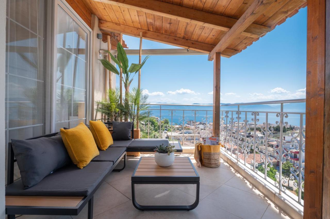 Вилла Panoramic View!Penthouse 120Qm Of Sea & Mountain Лутра-Эдипсу Экстерьер фото